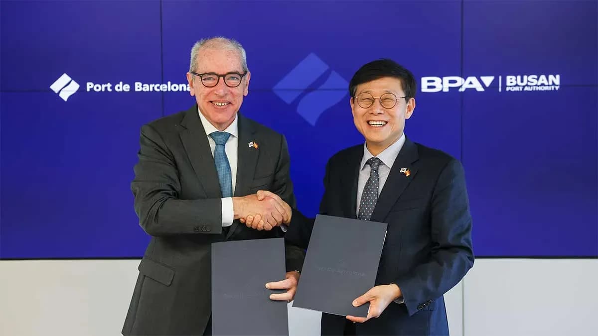 Los puertos de Barcelona y Busan firman un nuevo acuerdo de cooperación en sostenibilidad, digitalización y desarrollo portuario