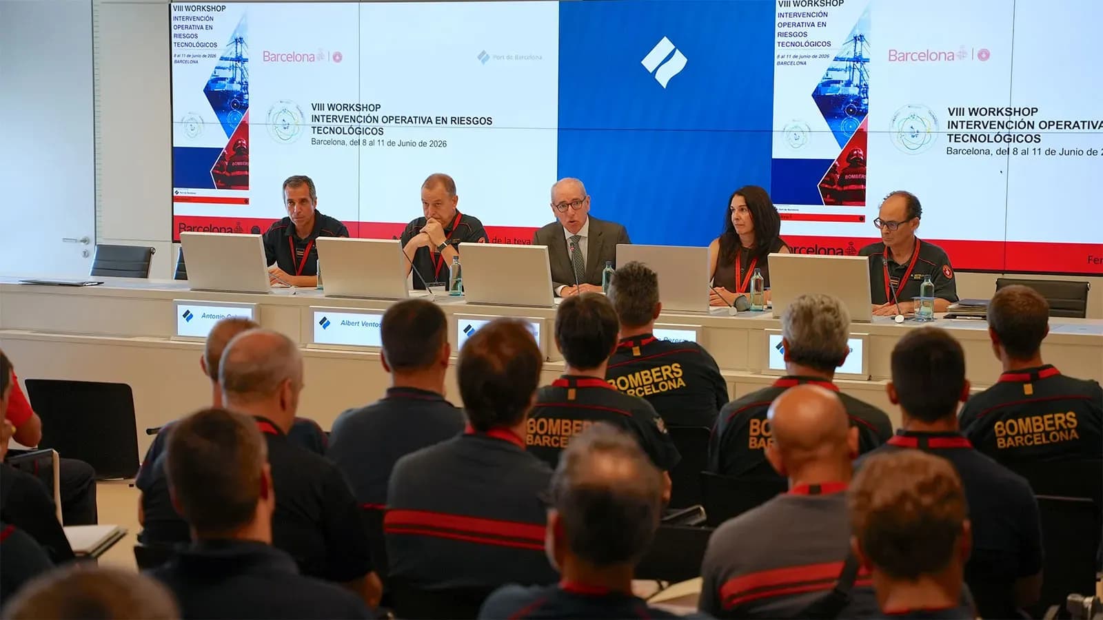 El Puerto de Barcelona acoge las jornadas técnicas para bomberos del VIII Workshop de Intervención Operativa en Riesgos Tecnológicos