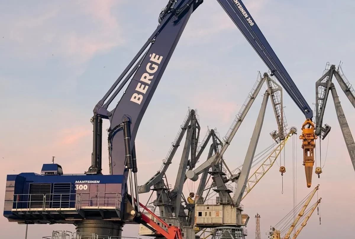 BERGÉ reduce un 26% el consumo de combustible con la incorporación de nuevas grúas en 2025
