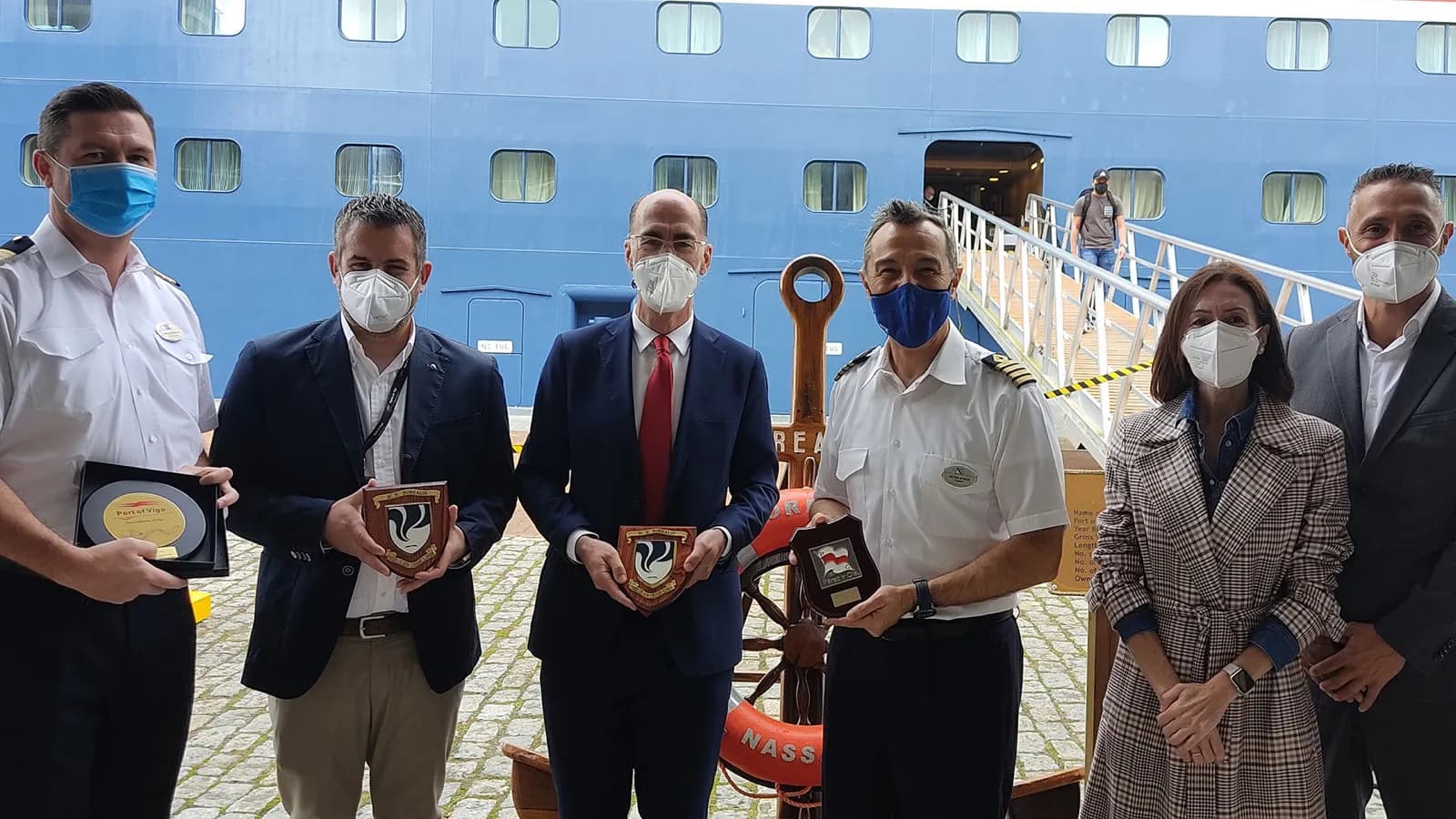 Pérez y Cía consigna la escala inaugural del crucero Borealis en el puerto de Vigo