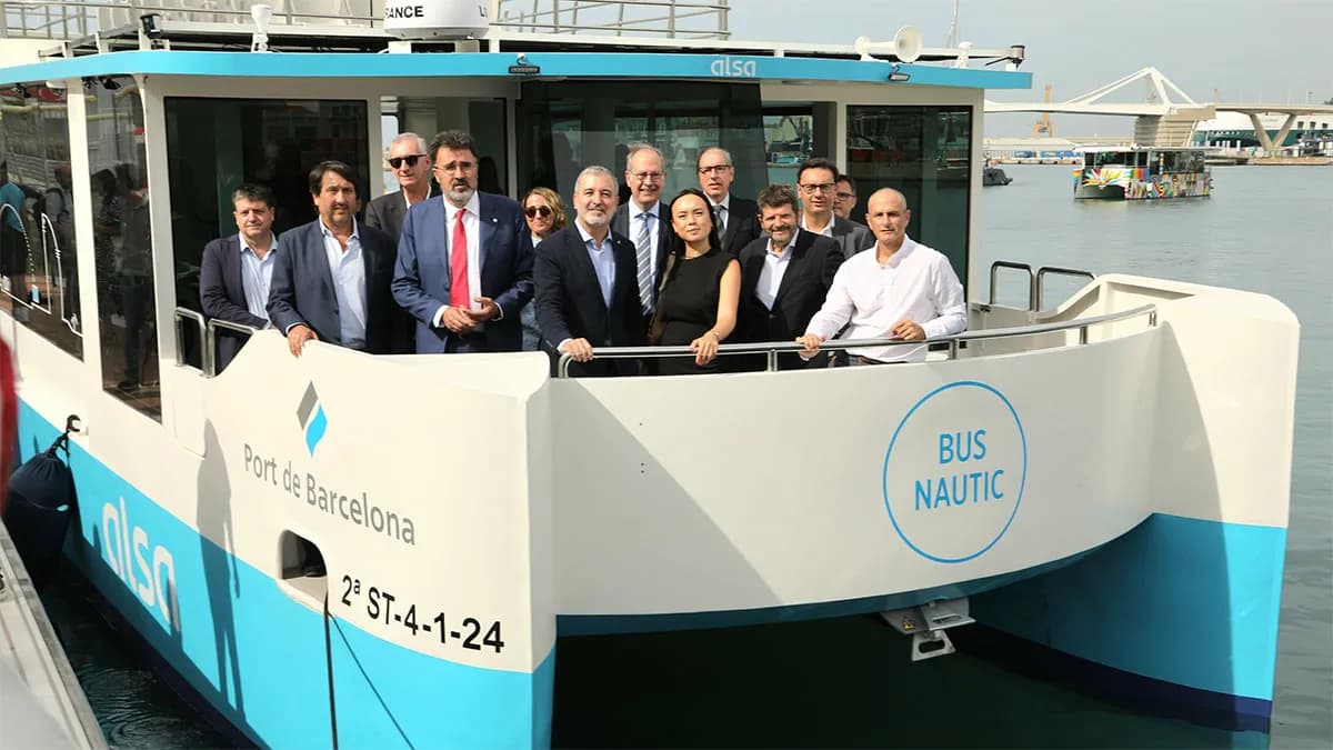 Inaugurado el servicio de Bus Náutico eléctrico en el Puerto de Barcelona