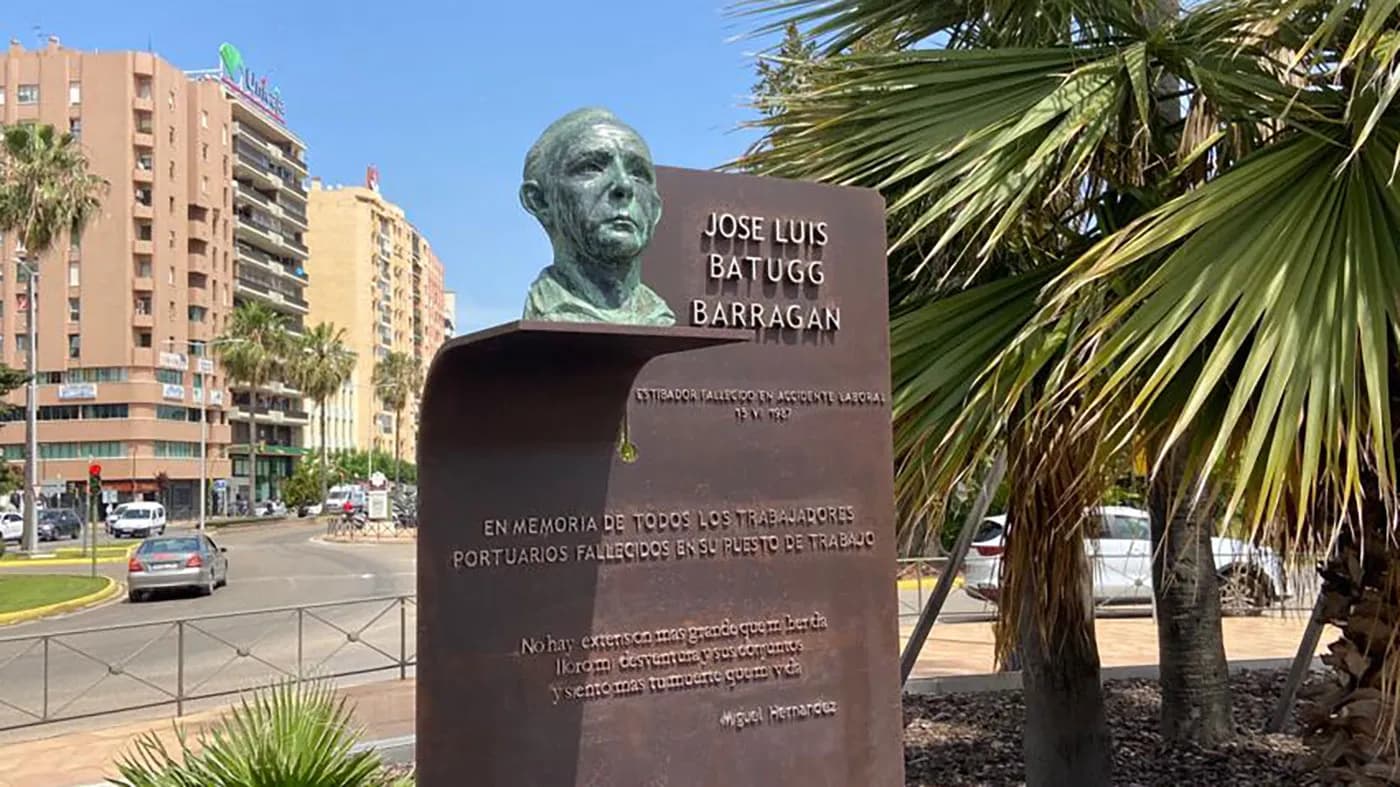 Pesar por la muerte del estibador jubilado, Miguel Ángel Batugg
