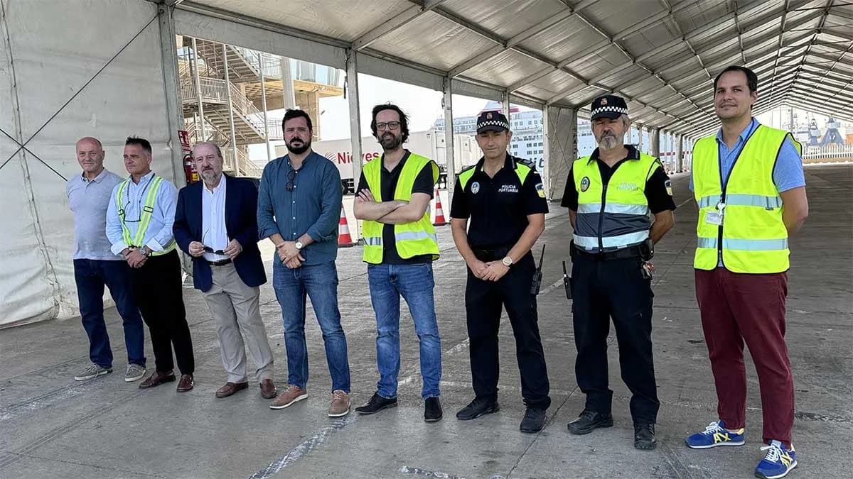 El Puerto de Melilla instala una carpa para la fase retorno de la OPE