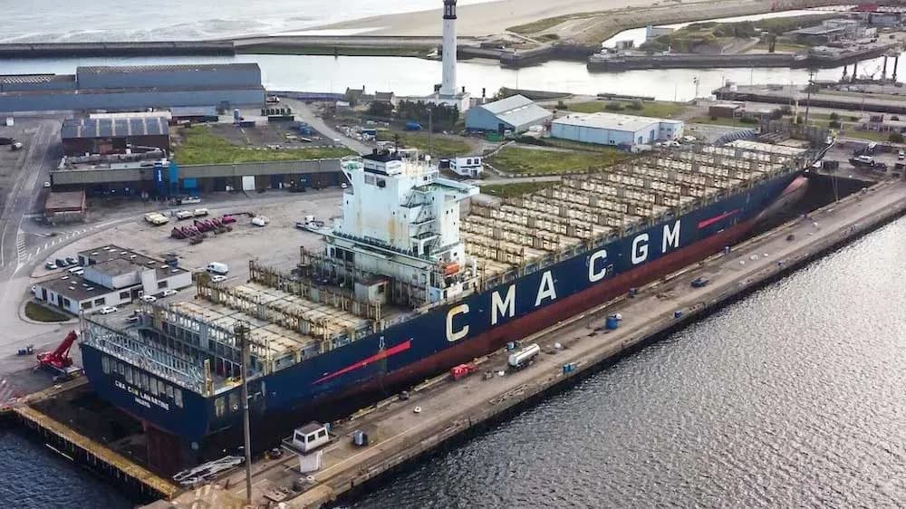 CMA CGM inicia mejoras en diez buques de su flota en los astilleros Damen para mejorar su eficiencia
