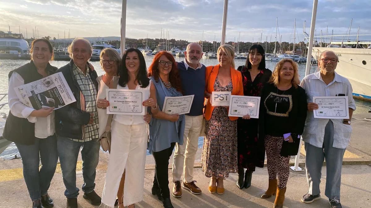 El VI Certamen de Poesía y Relatos Cortos de Puerto Sotogrande premia a Mercedes Sánchez y Juan Carlos Pérez