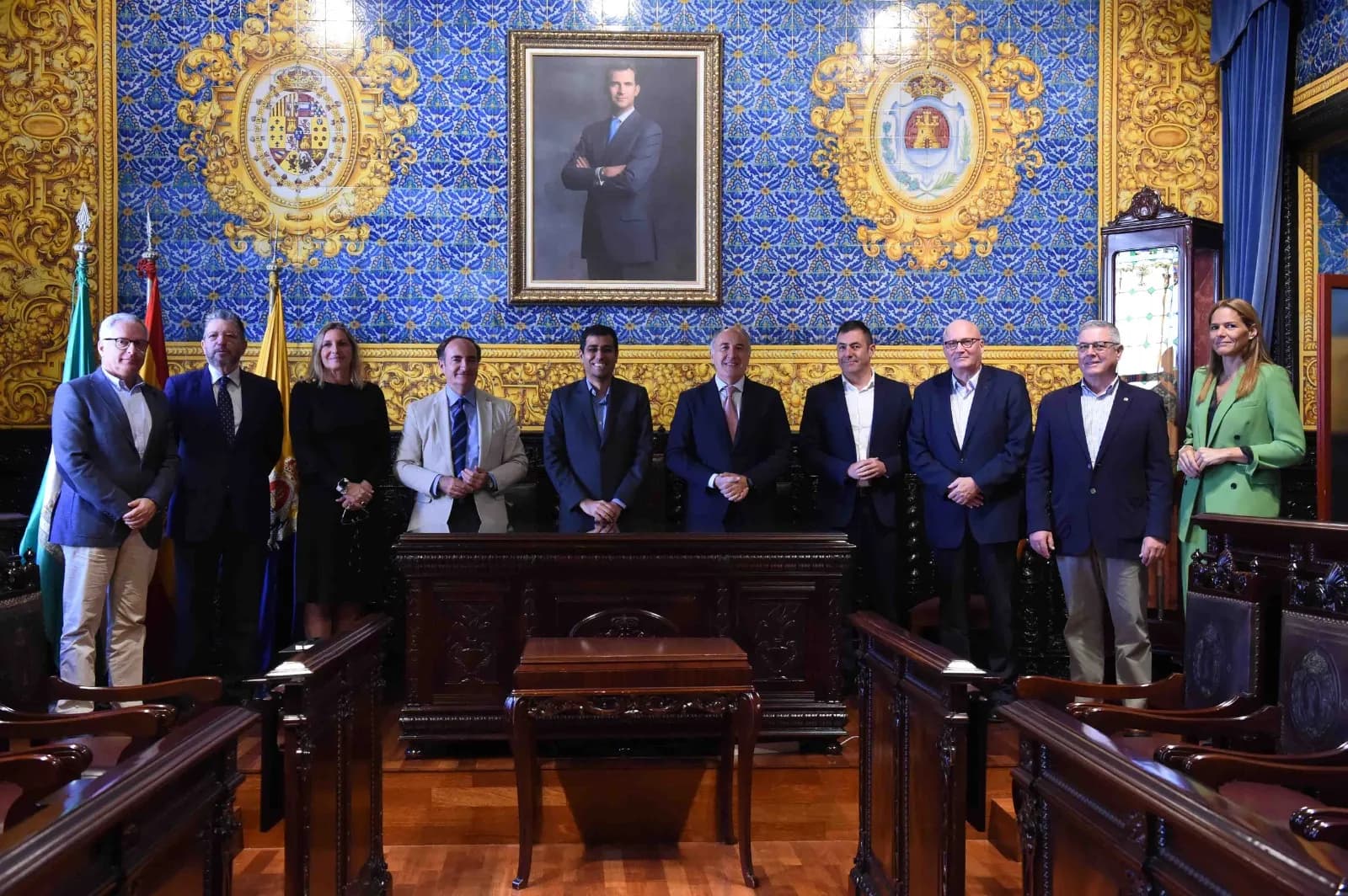 Responsables de Maersk visitan el Ayuntamiento de Algeciras