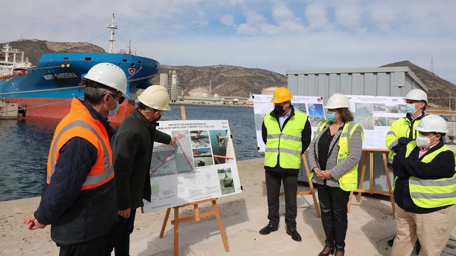 El Puerto de Cartagena instalará nuevas defensas en los muelles de Santa Lucía y Escombreras