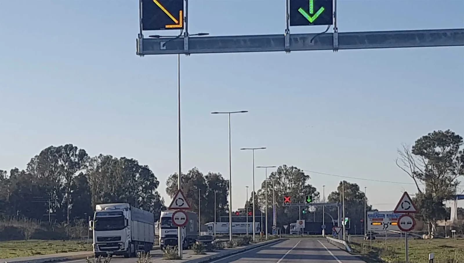 El desvío sentido Cádiz-Huelva que conecta con el Puerto de Sevilla se activa esta madrugada