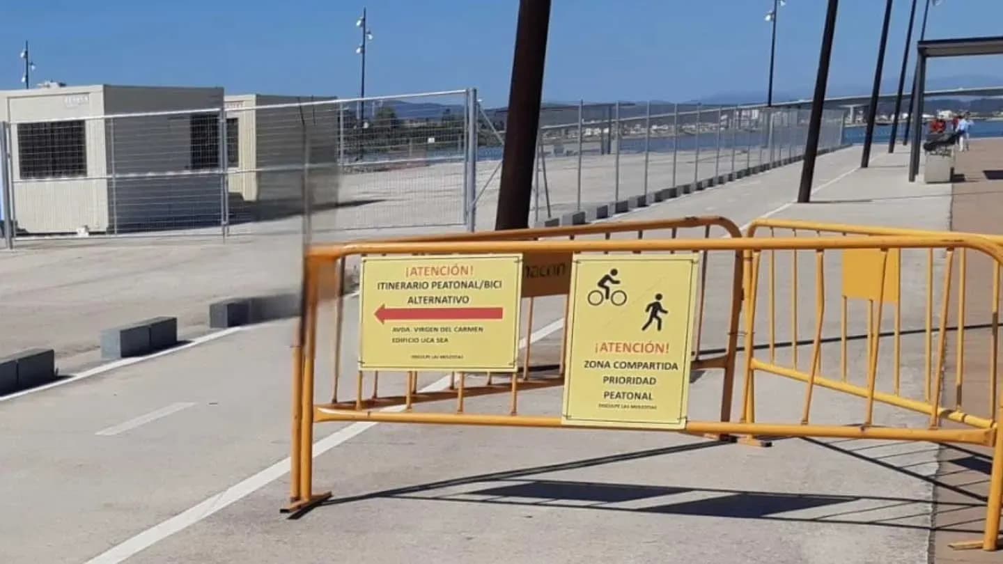 La APBA activa los desvíos peatonales para avanzar en la Fase 2 del Lago Marítimo de Algeciras