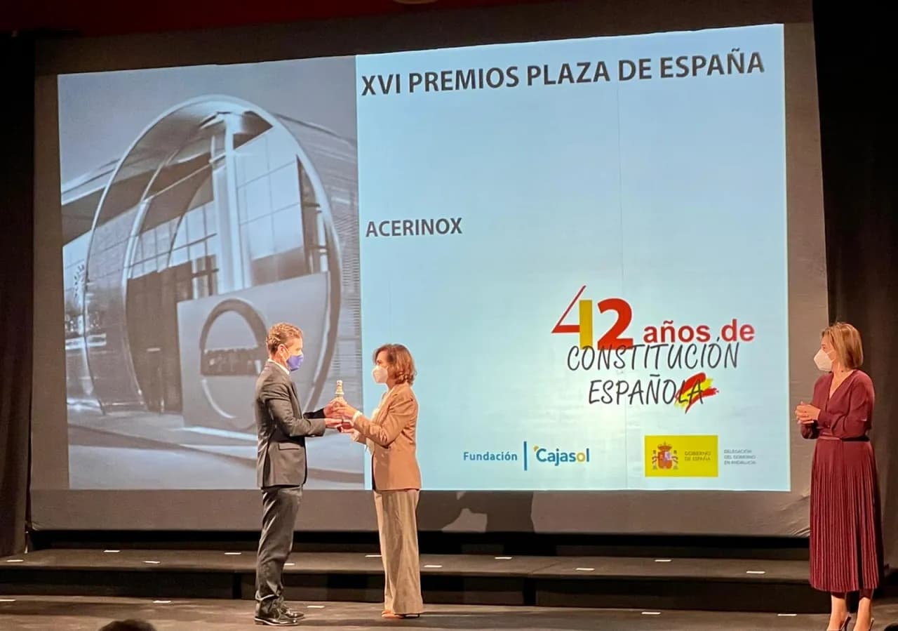 Acerinox agradece el premio «Plaza de España»