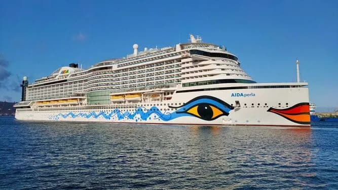 Primera escala de un crucero de Aida Cruises en Málaga tras la apertura del Gobierno a este tipo de buques