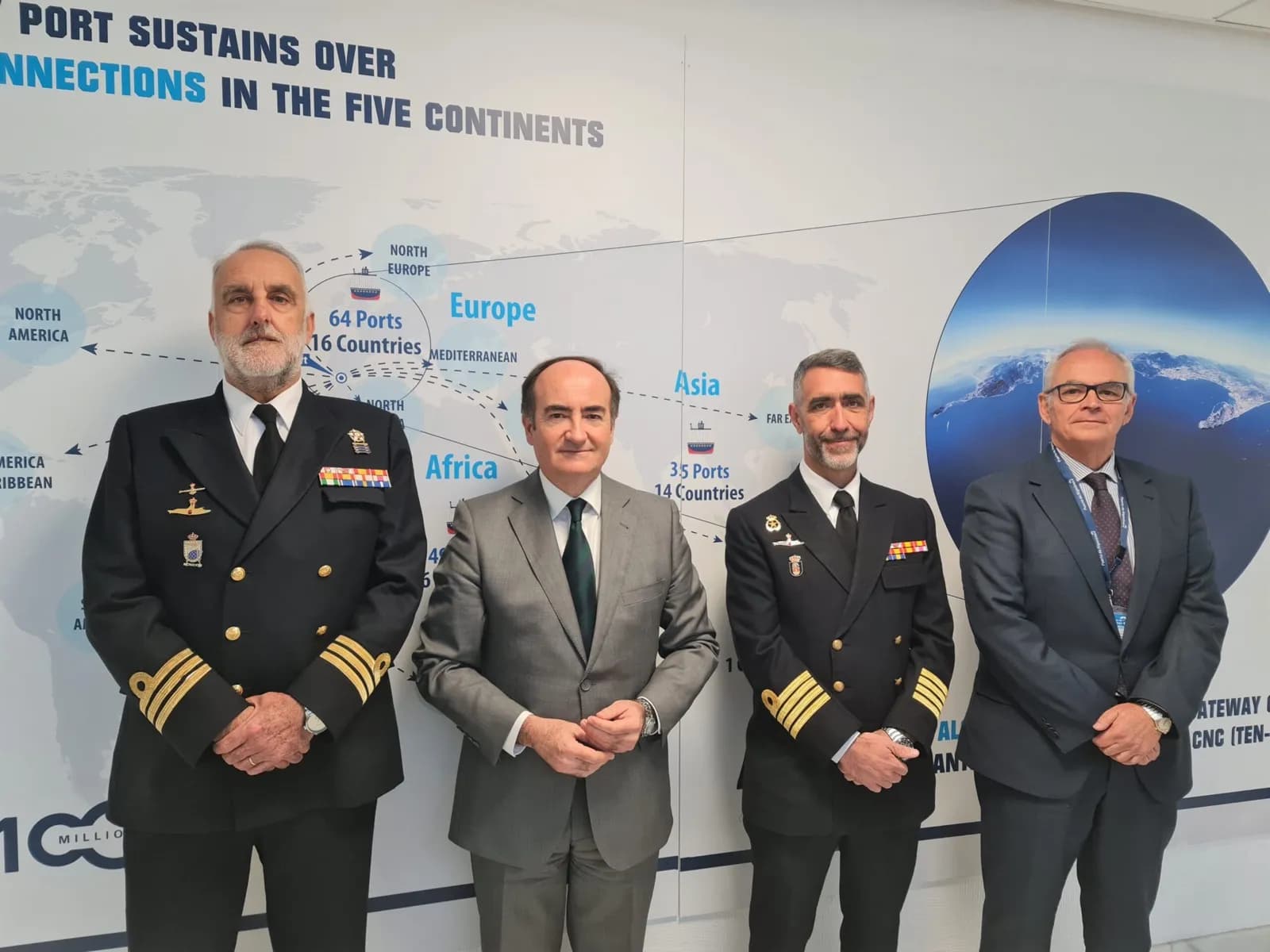 El Comandante Militar de Marina de Algeciras se despide de la APBA