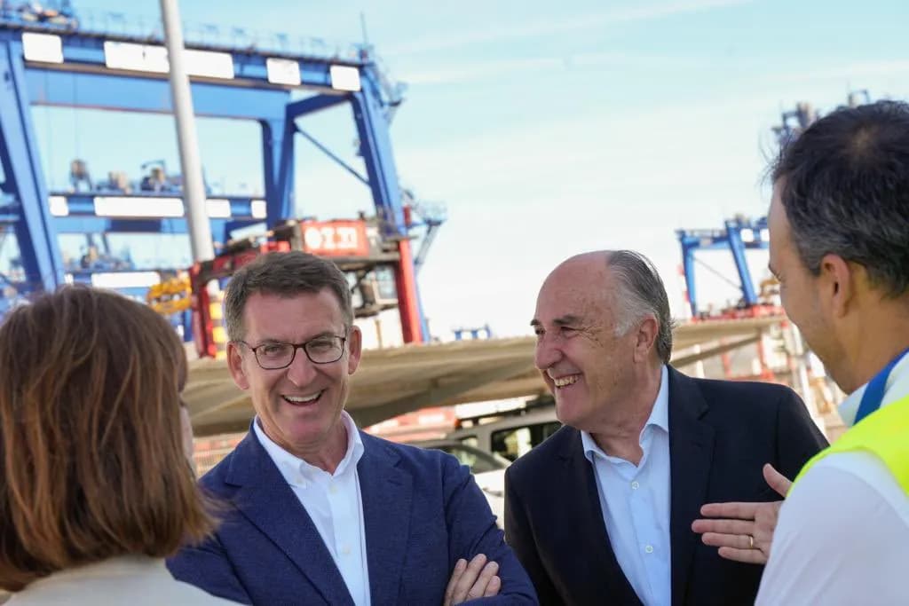 Empresarios del sector portuario de Algeciras exponen sus necesidades a Feijoo