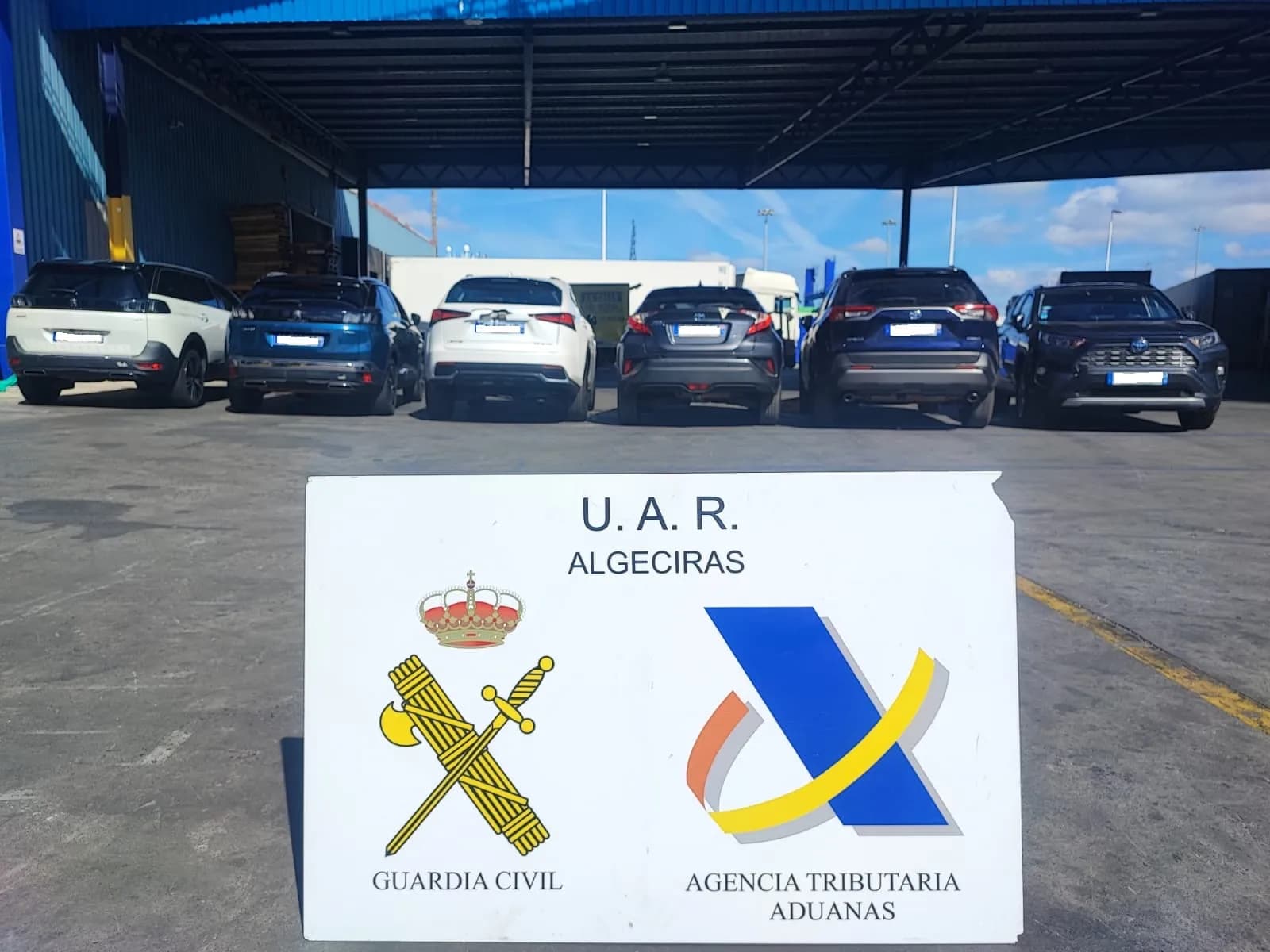 La Guardia Civil intercepta 37 vehículos robados en los últimos tres meses en el puerto de Algeciras