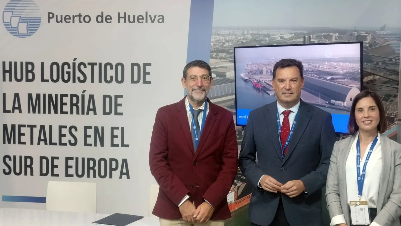El Puerto de Huelva presenta sus servicios logísticos para el sector minero en el Mining and Minerals Hall 2026