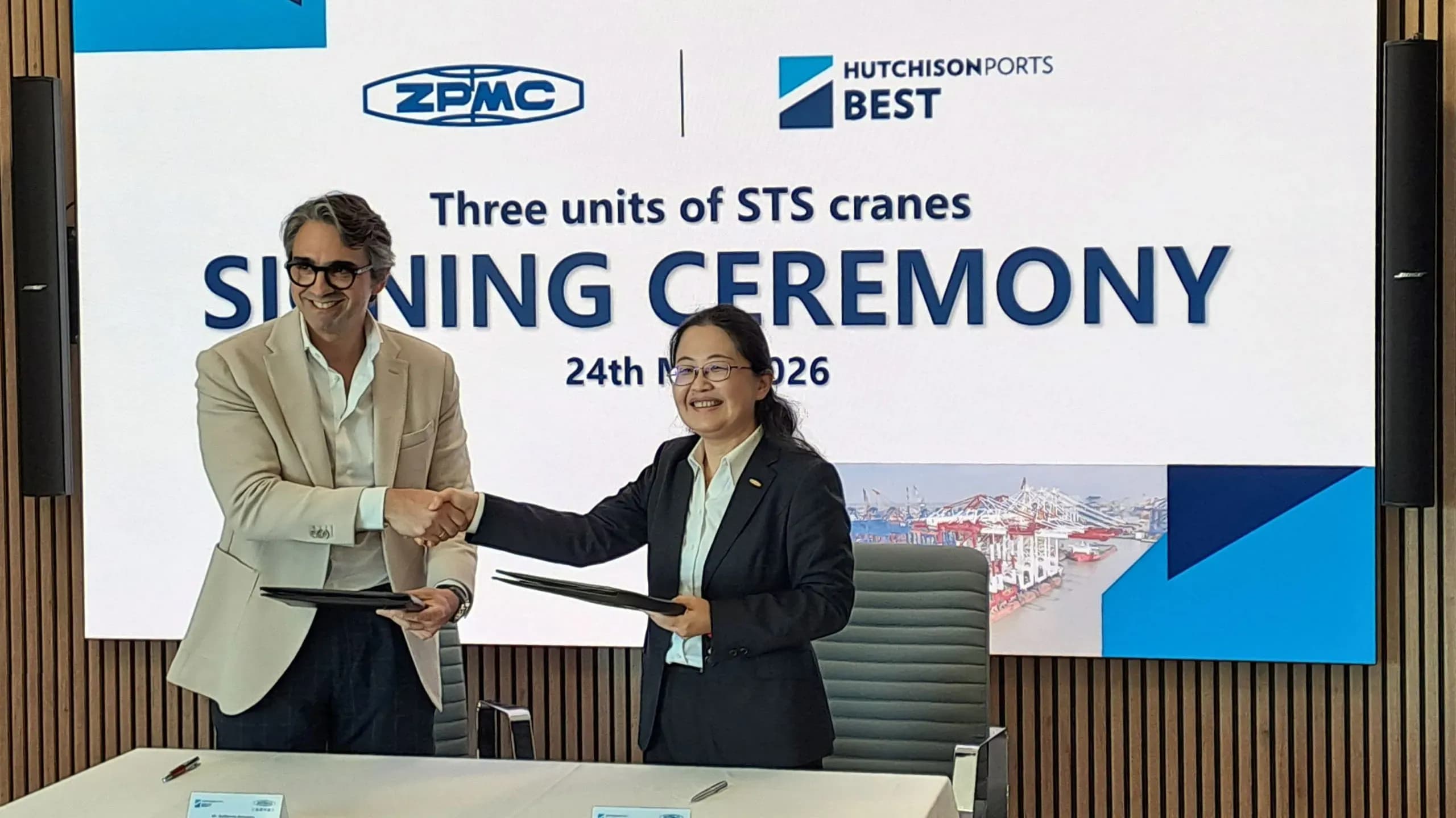 Hutchison Ports BEST adquiere tres nuevas grúas de muelle de última generación para la terminal de Barcelona