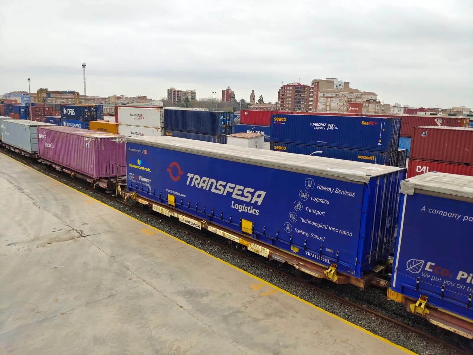 Transfesa Logistics completa la instalación de zapatas silenciosas en 606 vagones