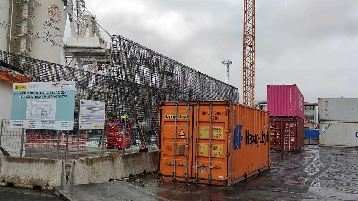 El Puerto de Vigo avanza en la construcción de la nueva infraestructura de inspección radiológica