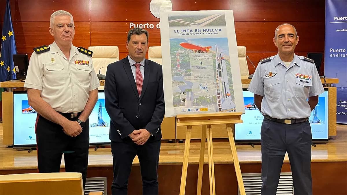 El Puerto de Huelva acoge una muestra sobre la contribución del INTA en el ámbito aeroespacial