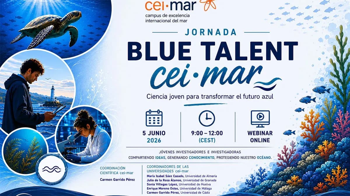 CEI·MAR reunirá a jóvenes investigadores del ámbito marino en el webinar Blue Talent con motivo del Día Mundial de los Océanos