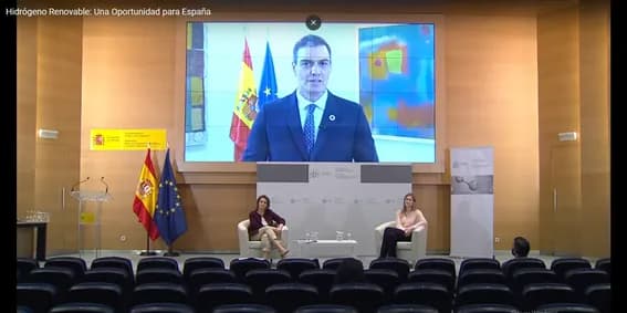 Pedro Sánchez destaca el proyecto H2Ports de Valenciaport como referente en el marco de la “Hoja de Ruta del Hidrógeno”
