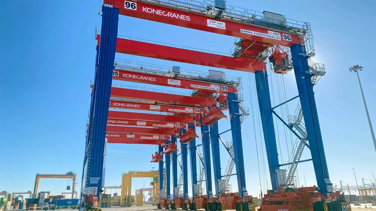 Konecranes suministrará siete grúas RTG híbridas a CSP Iberian Valencia Terminal