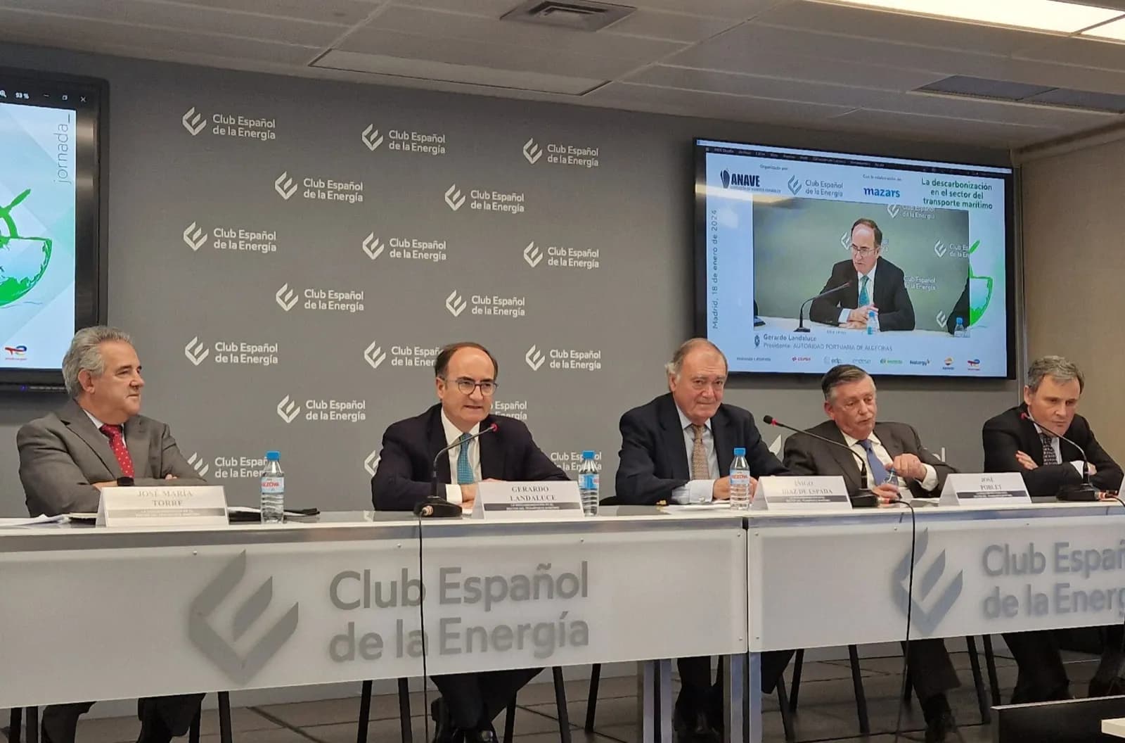Gerardo Landaluce defiende que los puertos son actores clave en la descarbonización del transporte marítimo