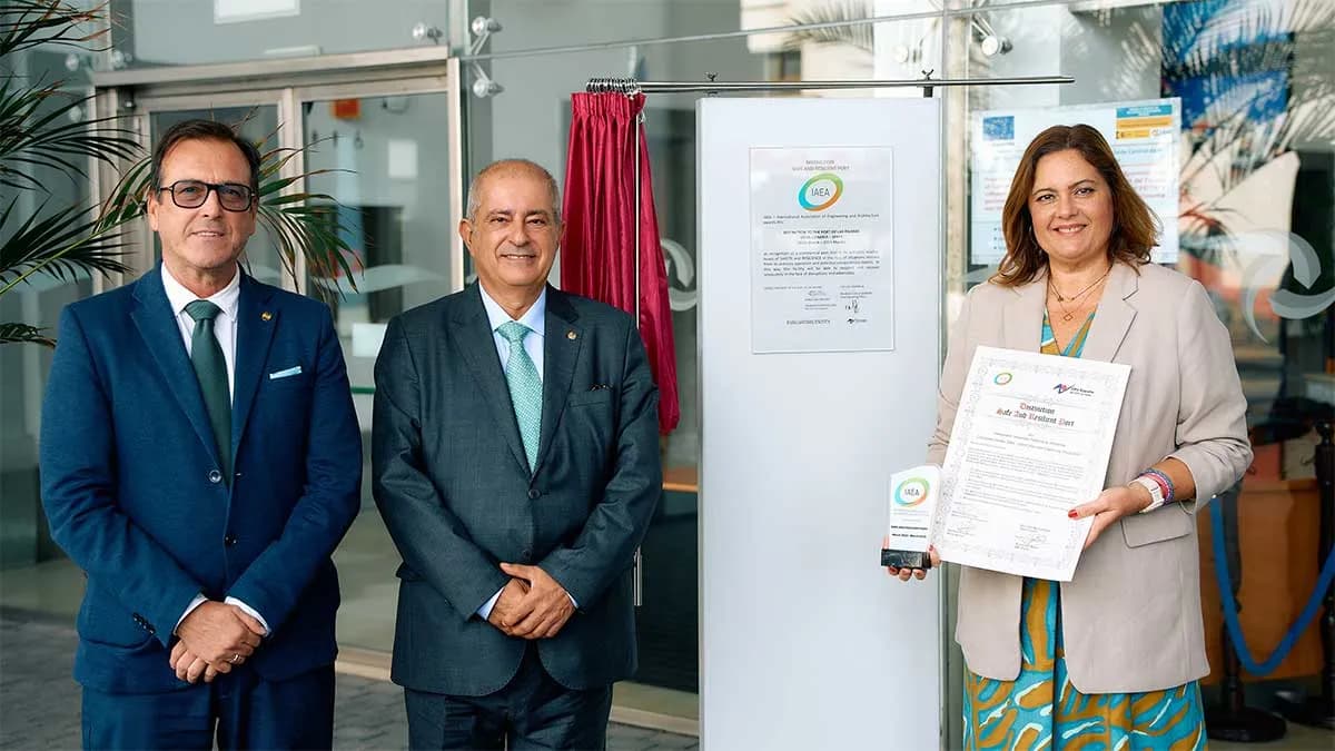 La Autoridad Portuaria de Las Palmas recibe el distintivo de «Puerto Seguro y Resiliente»