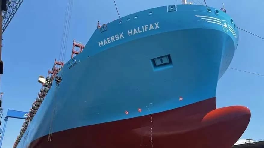 Maersk completa la conversión del Maersk Halifax a un buque de combustible dual con metanol