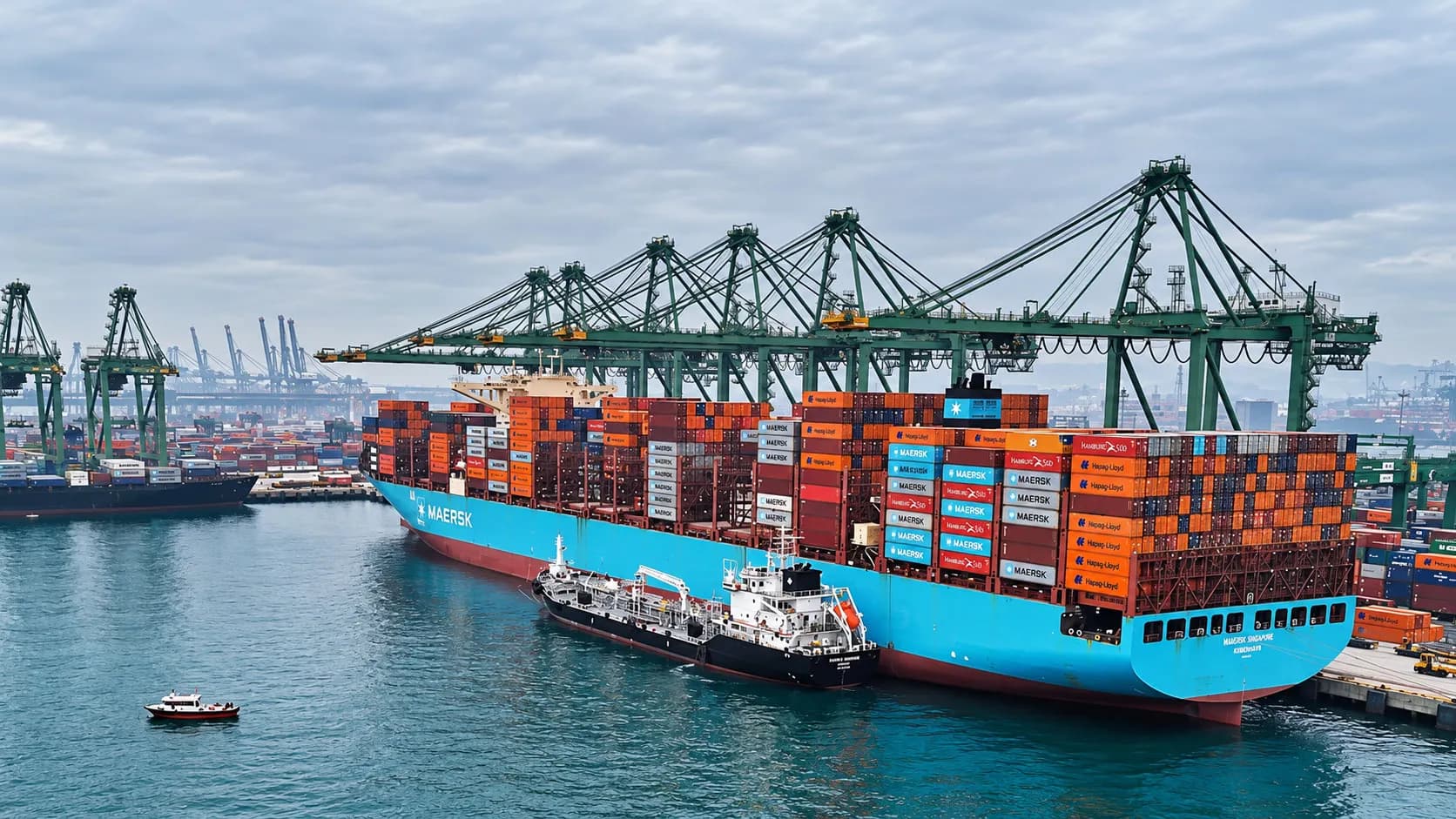 Maersk realiza en Singapur el mayor suministro de bioetanol a un buque registrado hasta la fecha