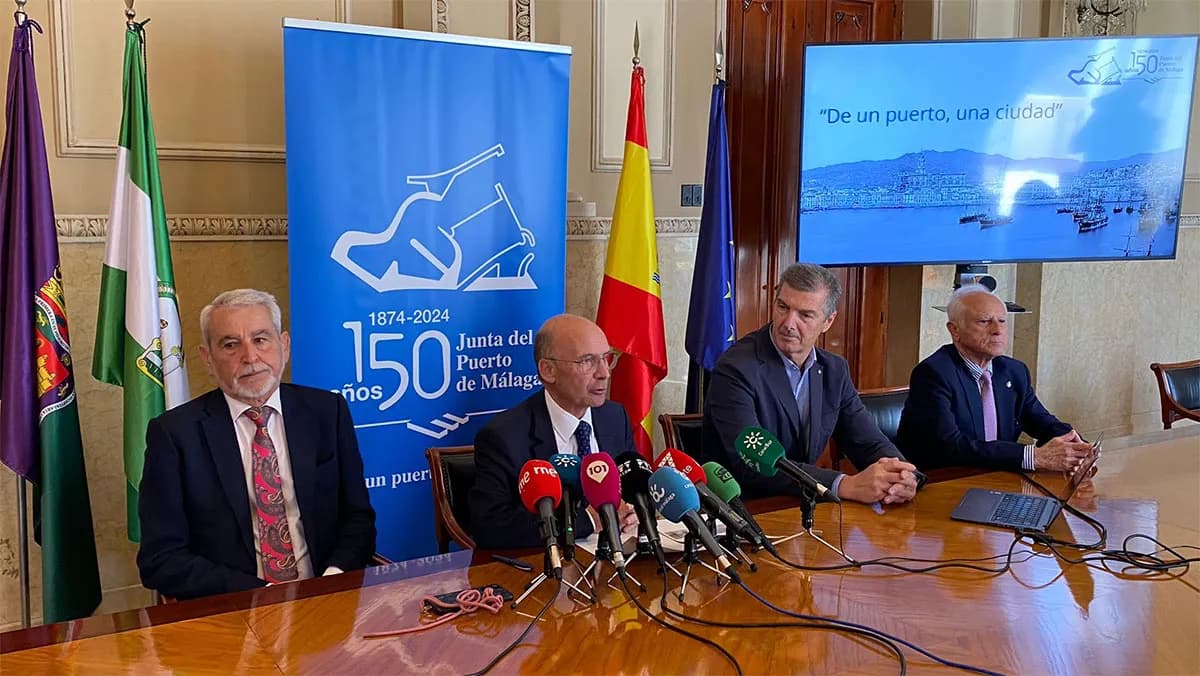 El Puerto de Málaga presenta la programación de actos conmemorativos de su 150 aniversario