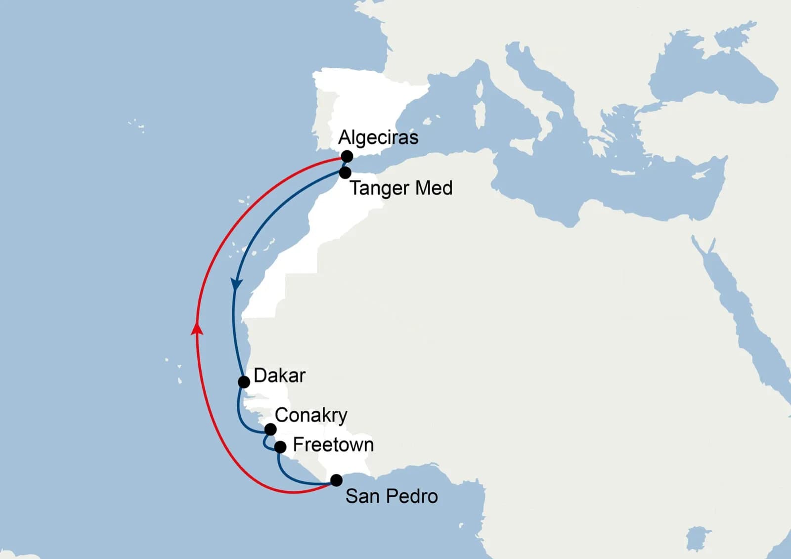 CMA CGM vuelve a incluir a Algeciras en sus principales líneas con África