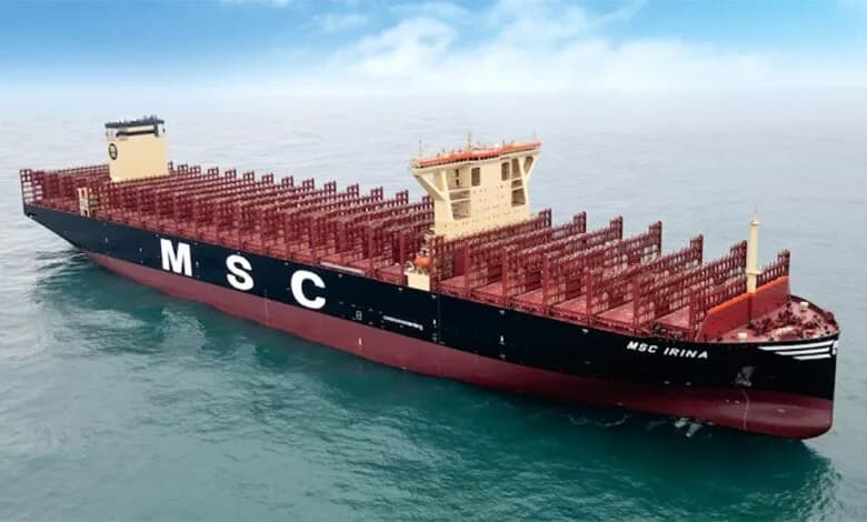 El MSC “Irina” se convierte en el nuevo portacontenedores más grande del mundo