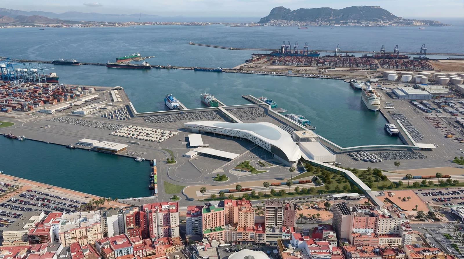 The APBA proposes a new Maritime Station in Algeciras integrated with the urban front