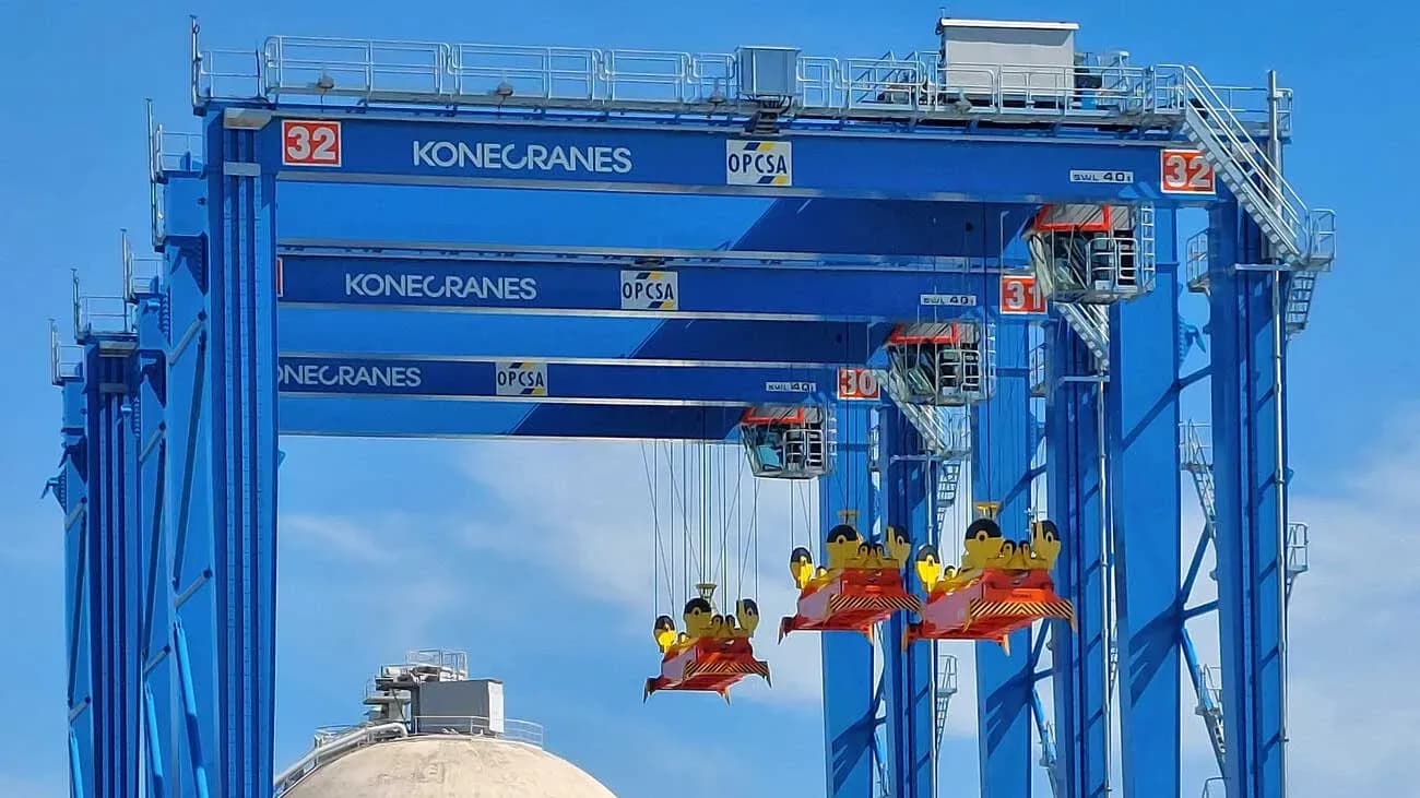 OPCSA expands its fleet with four new Konecranes hybrid cranes for the container terminal at the Port of Las Palmas