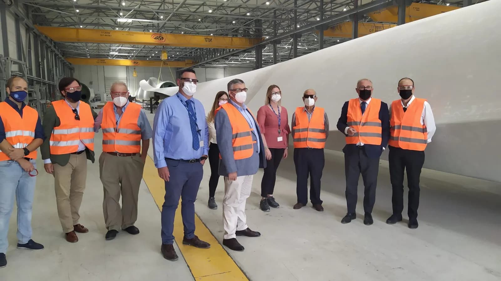 Almería será centro de embarque y recepción de los aerogeneradores del Grupo Vensys-Goldwin para España
