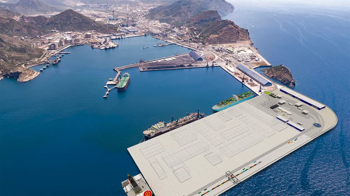 El Puerto de Cartagena adjudica la ampliación de la plataforma del vial de acceso al dique de Barlomar