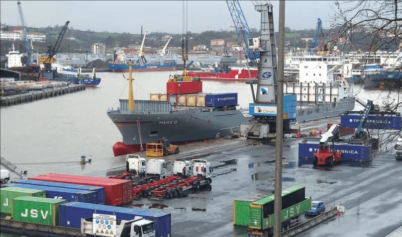 El tráfico de mercancías del puerto de Pasaia se incrementa un 33,8% durante el primer semestre de 2021
