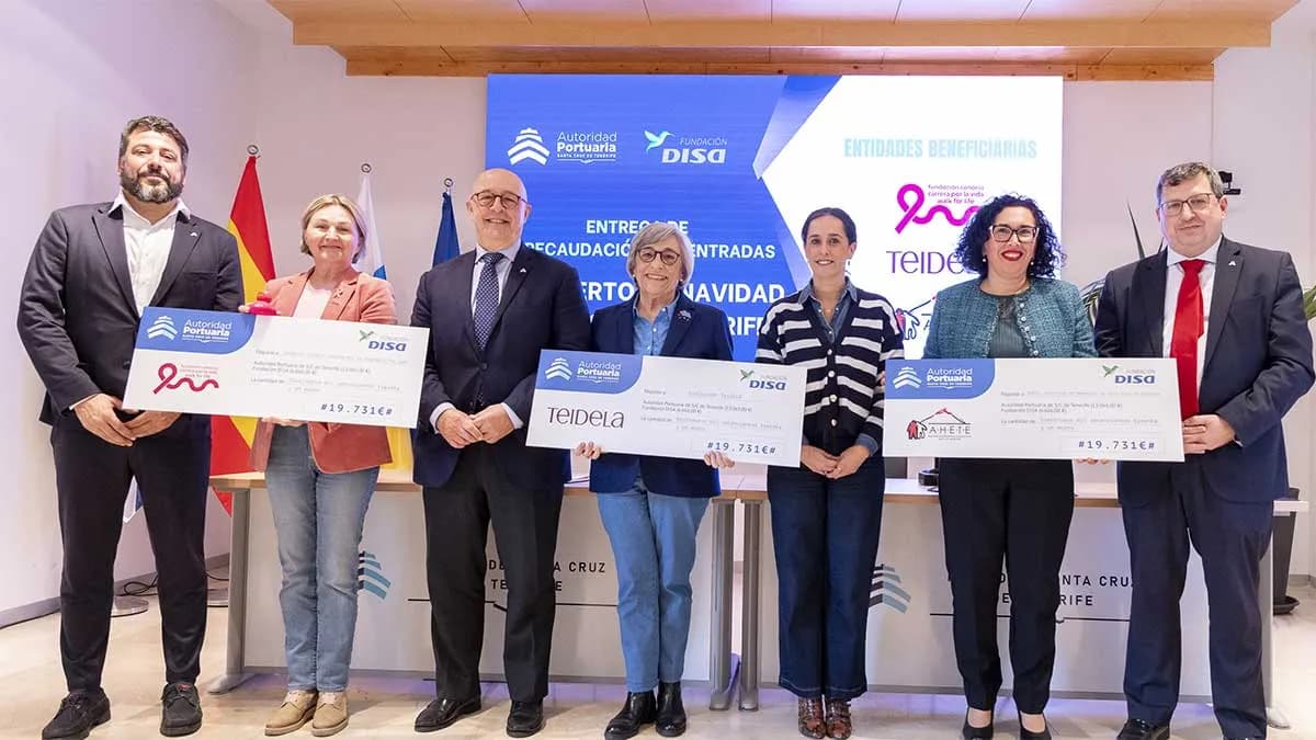 Puertos de Tenerife y Fundación DISA entregan más de 59.000 euros a varias ONG de Canarias