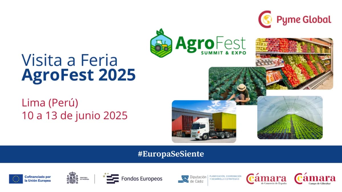 La Cámara de Comercio del Campo de Gibraltar convoca ayudas para asistir a Agrofest 2025 en Lima