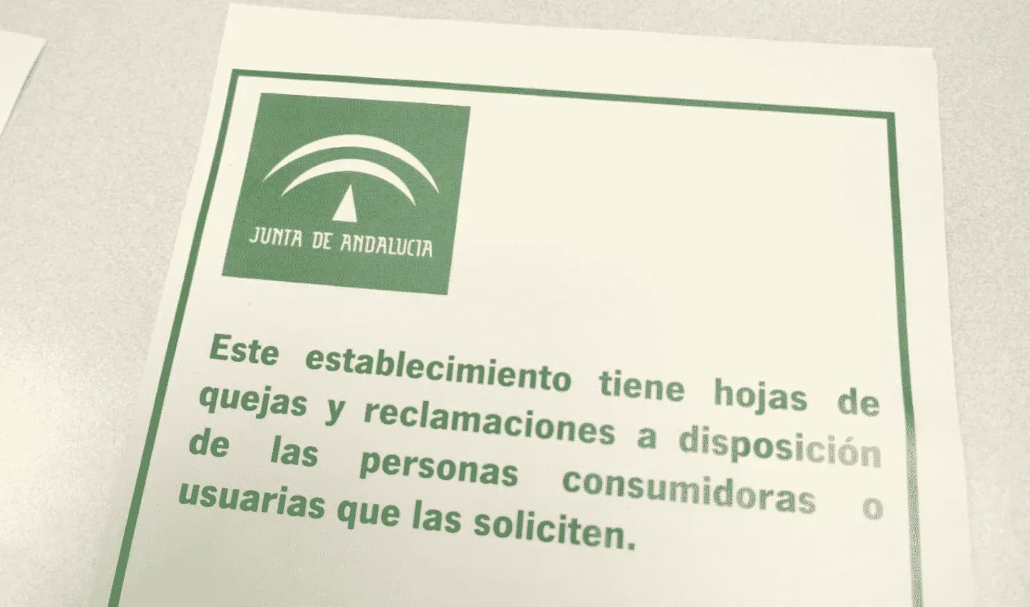 Entra en vigor el nuevo libro de hojas de reclamaciones y cartel anunciador