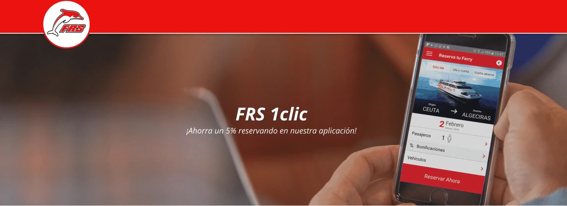 FRS ofrece un descuento del 5% a los usuarios de su aplicación
