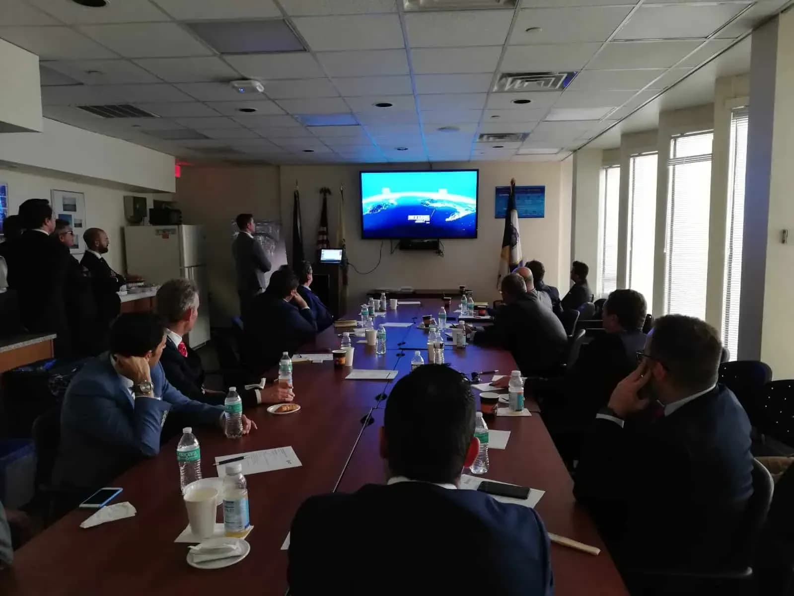 Intensa jornada de trabajo de la delegación portuaria de la Bahía en Nueva York