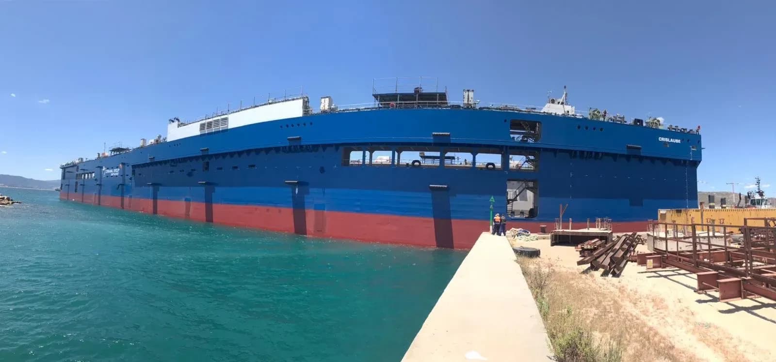 El nuevo dique de Cernaval ya está en Campamento Sur