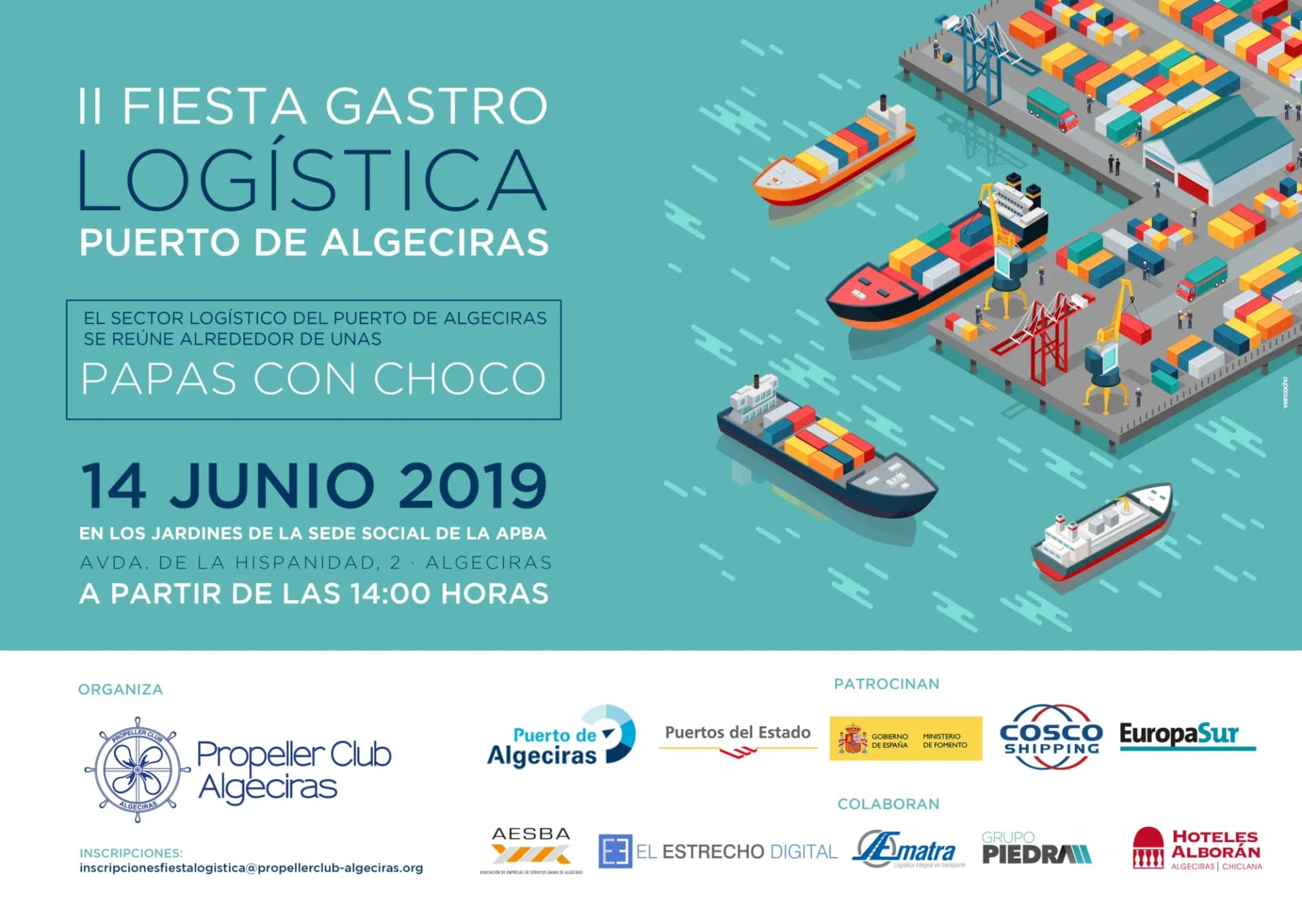 Últimas plazas vacantes para la II Fiesta Gastro Logística del Propeller Club Algeciras