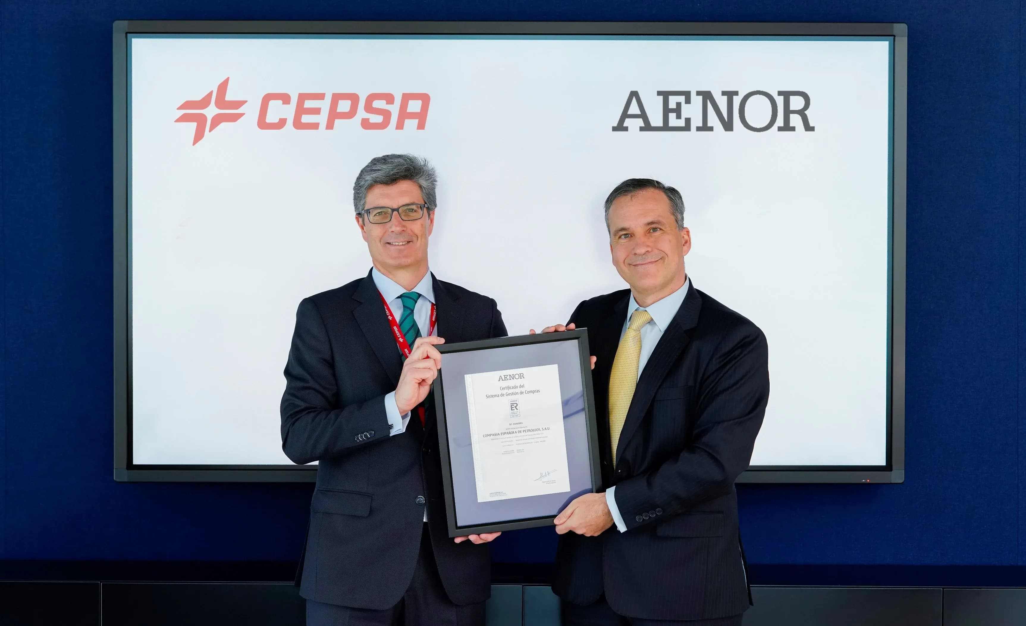 Cepsa, primera empresa energética con certificado AENOR de Gestión de Compras de Valor Añadido