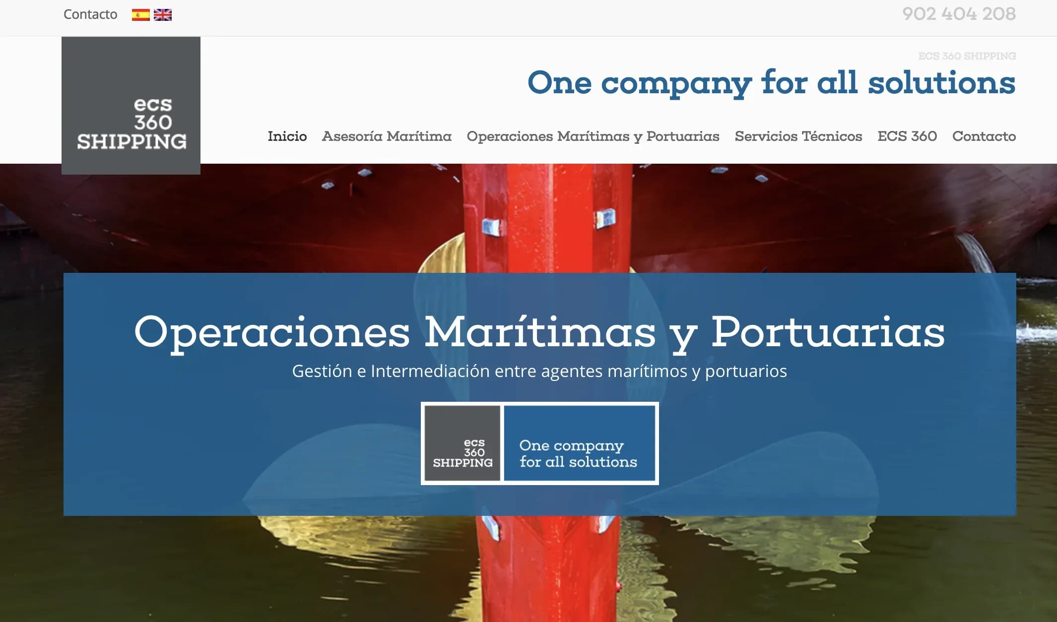 ECS 360 Shipping ya cuenta con su propia web