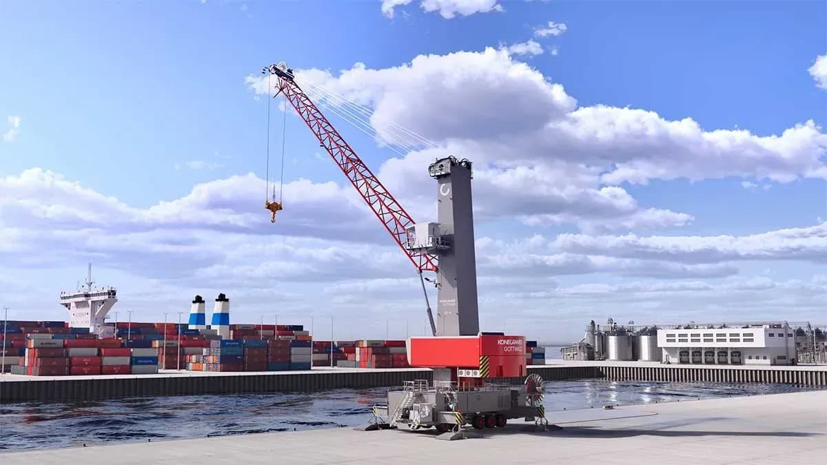 Konecranes lanza la nueva grúa móvil portuaria ESP.4 para puertos de menor tamaño