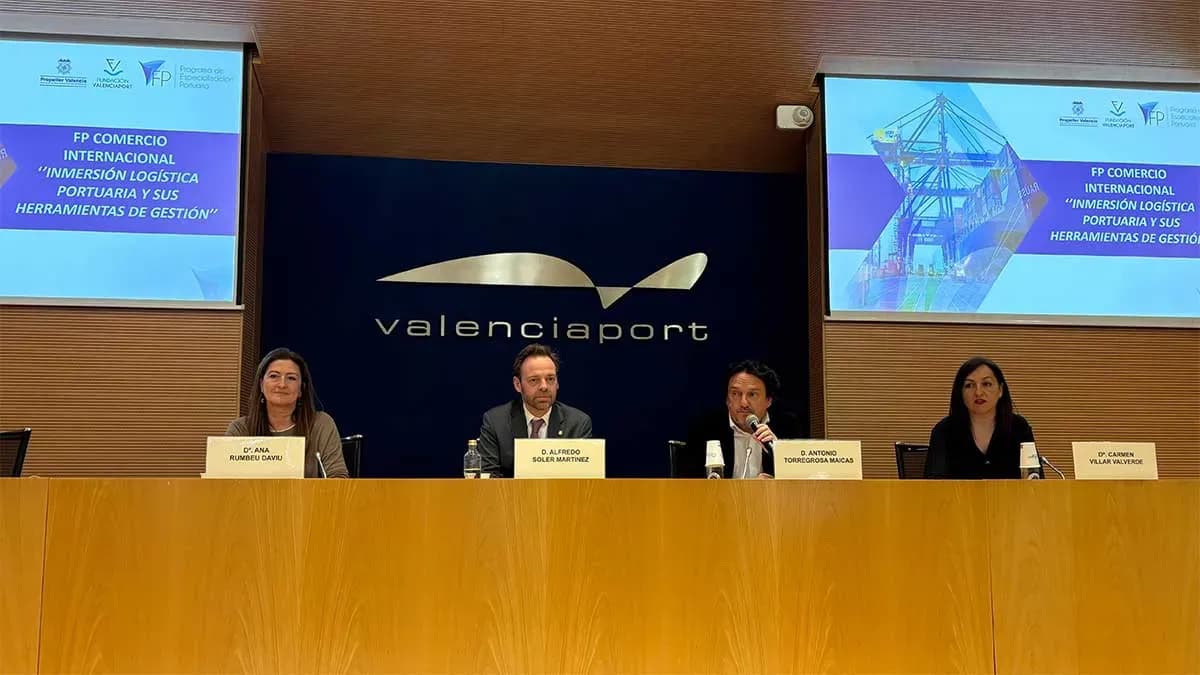La Fundación Valenciaport pone en marcha una especialización logístico-portuaria como optativa oficial de Formación Profesional
