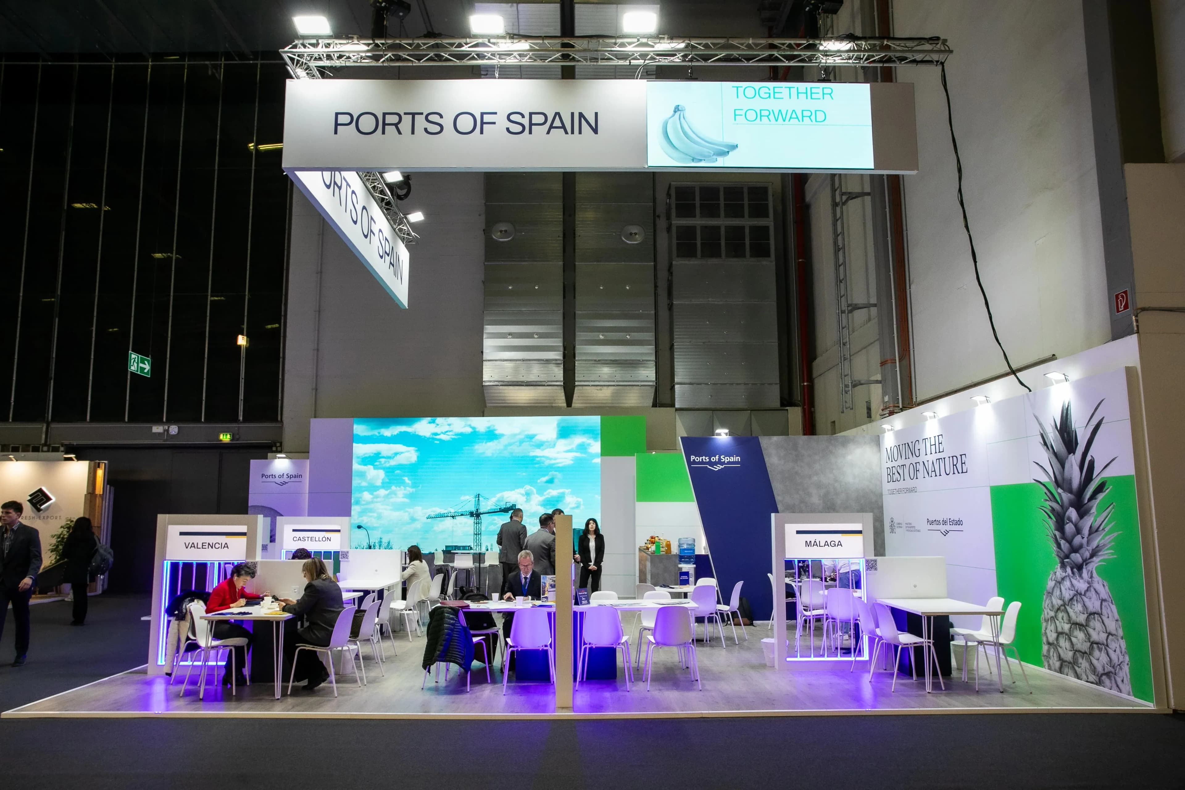 Twelve Spanish ports are promoted at Fruit Logistica to boost the traffic of fresh products in Europe